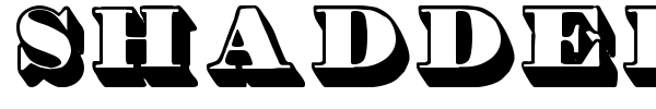 Shadded TFB font preview